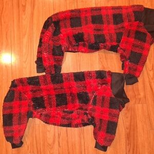 Two Christmas/ Winter Dog Pajamas